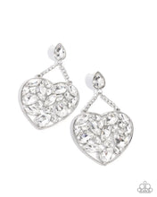 Load image into Gallery viewer, Glittery Gait Earrings - White
